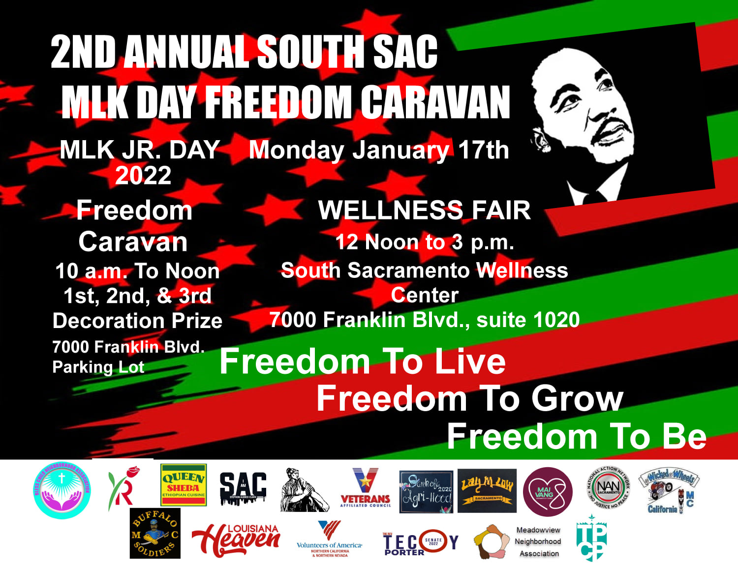2nd Annual South Sac MLK Day Freedom Caravan