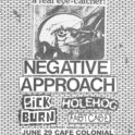 Negative Approach @ Cafe Colonial
