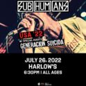 SUBHUMANS (FROM THE UK) @ Harlows