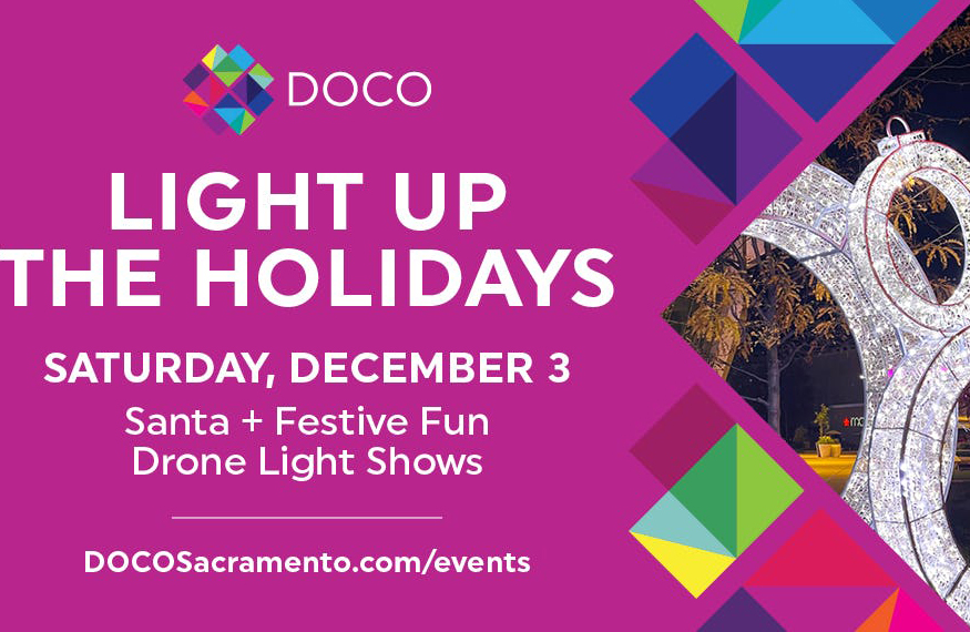 Light Up The Holidays @ DOCO / drone light show + family activities