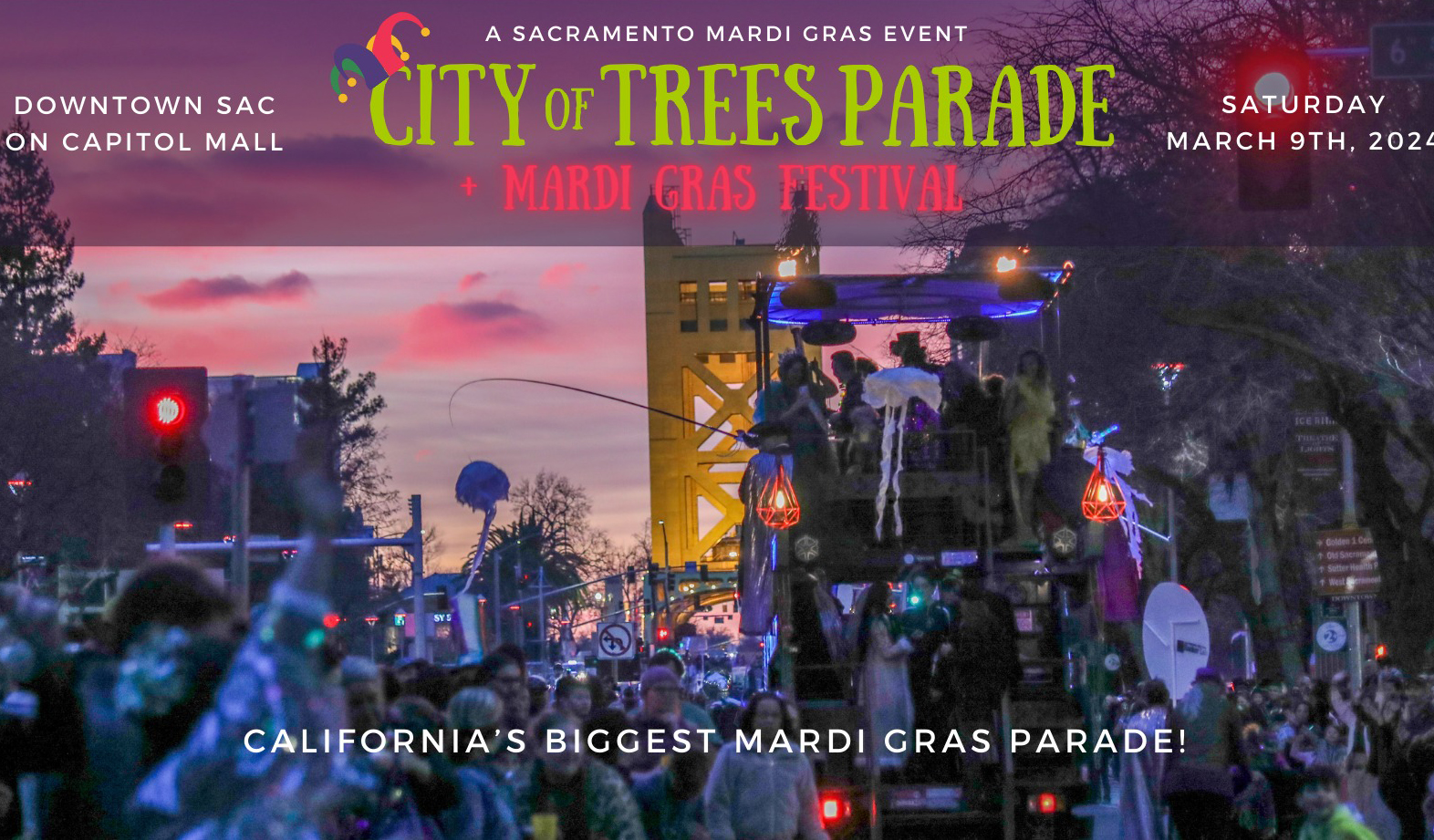 3rd Annual City Of Trees Mardi Gras Parade