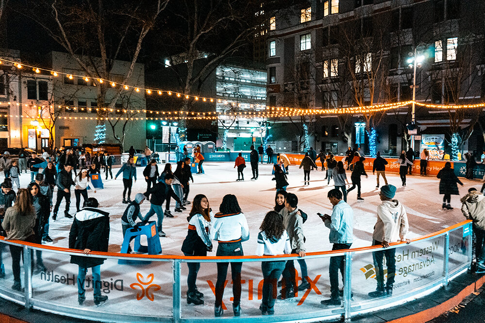 Downtown Ice Rink FREE Skate Days Presented by The A’s