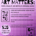 ART MATTERS: discussion & communal silence workshop