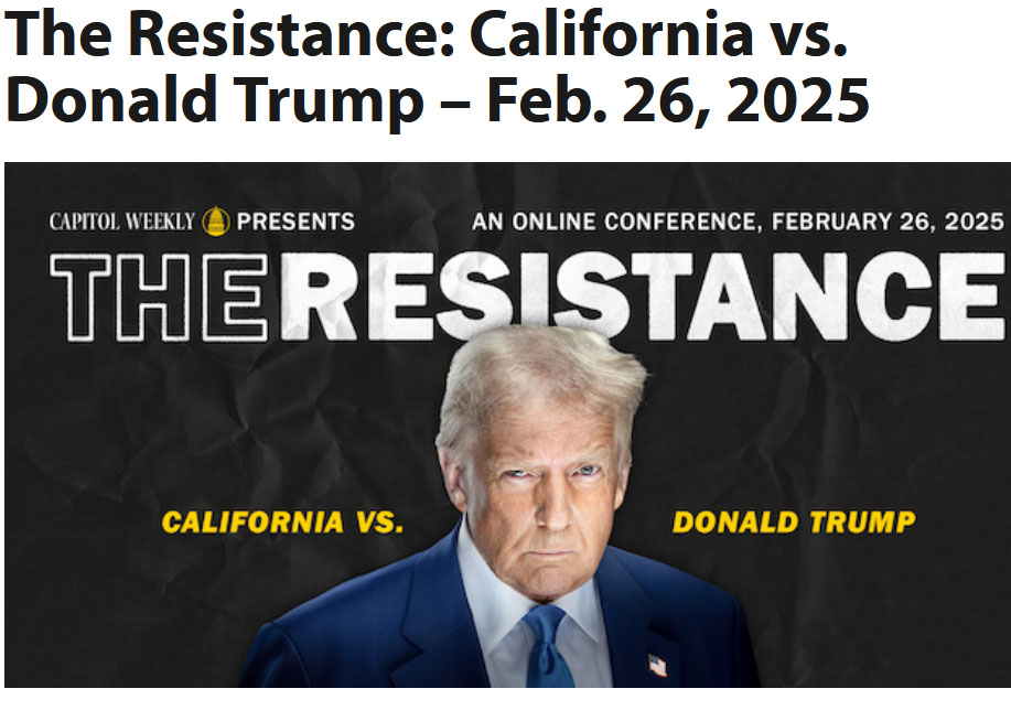 The Resistance: California vs. Donald Trump - online event