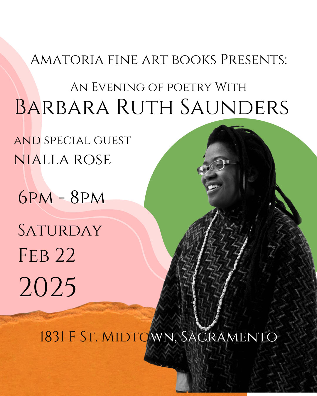 An Evening of Poetry & Prose w Barbara Ruth Saunders