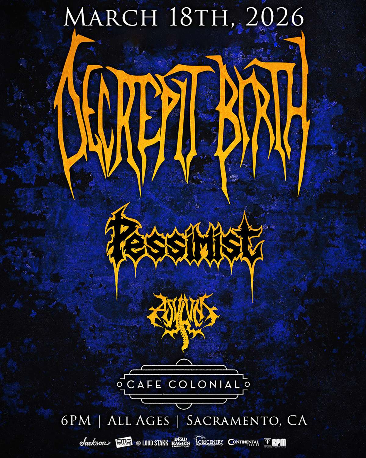 Decrepit Birth @ Cafe Colonial