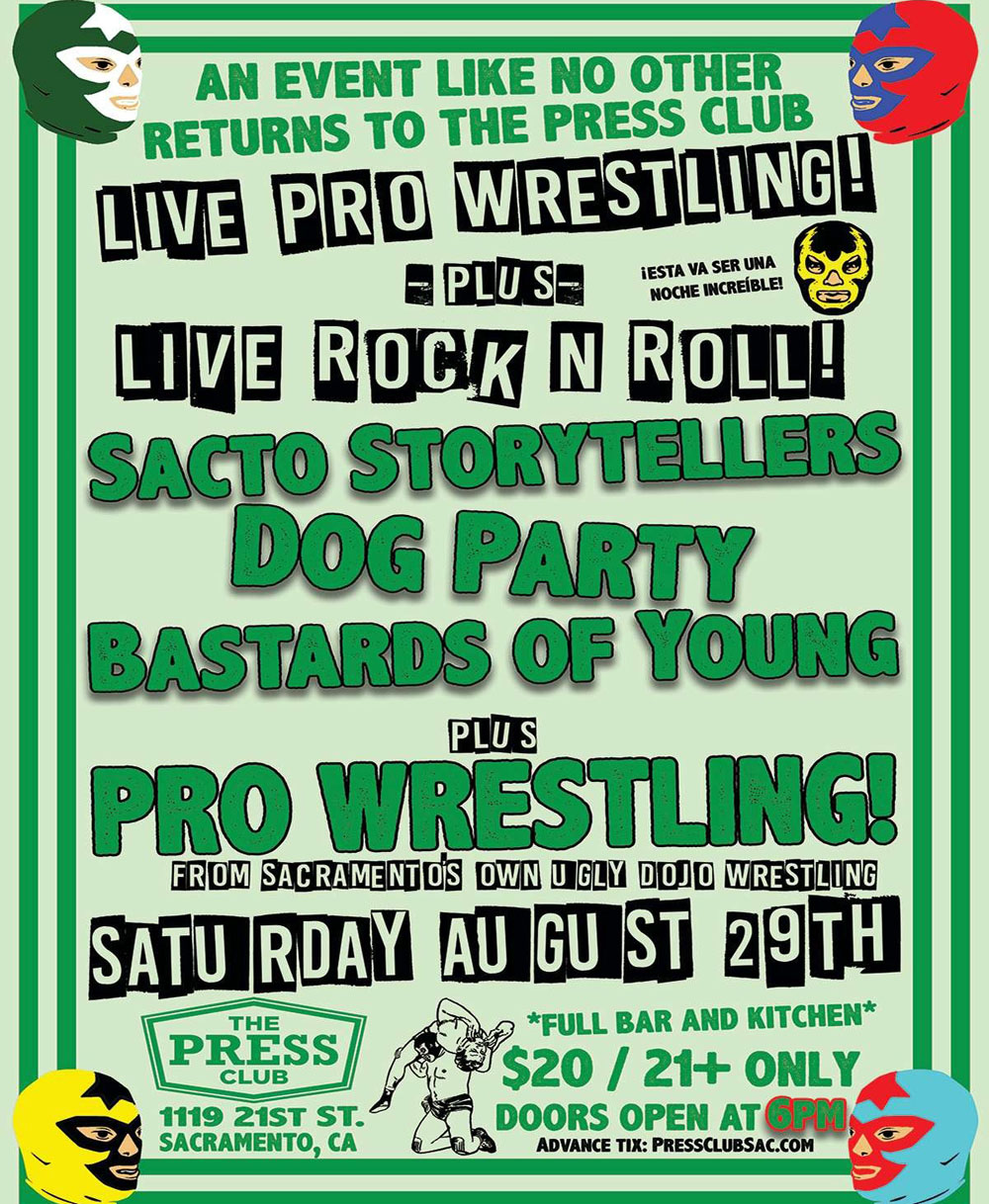 Pro Wrestling and Live Music at The Press Club